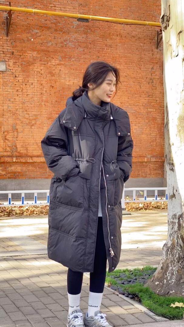 长款羽绒服，女装羽绒服，POHIO葆伊