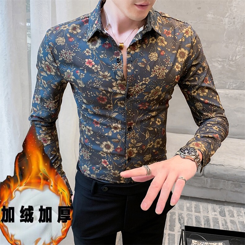 312A-5-821-P60店主英伦韩版潮流衬衫休闲修身上衣,男装衬衫,星座312A-5