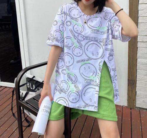 韩版笑脸T，女装，Q.P