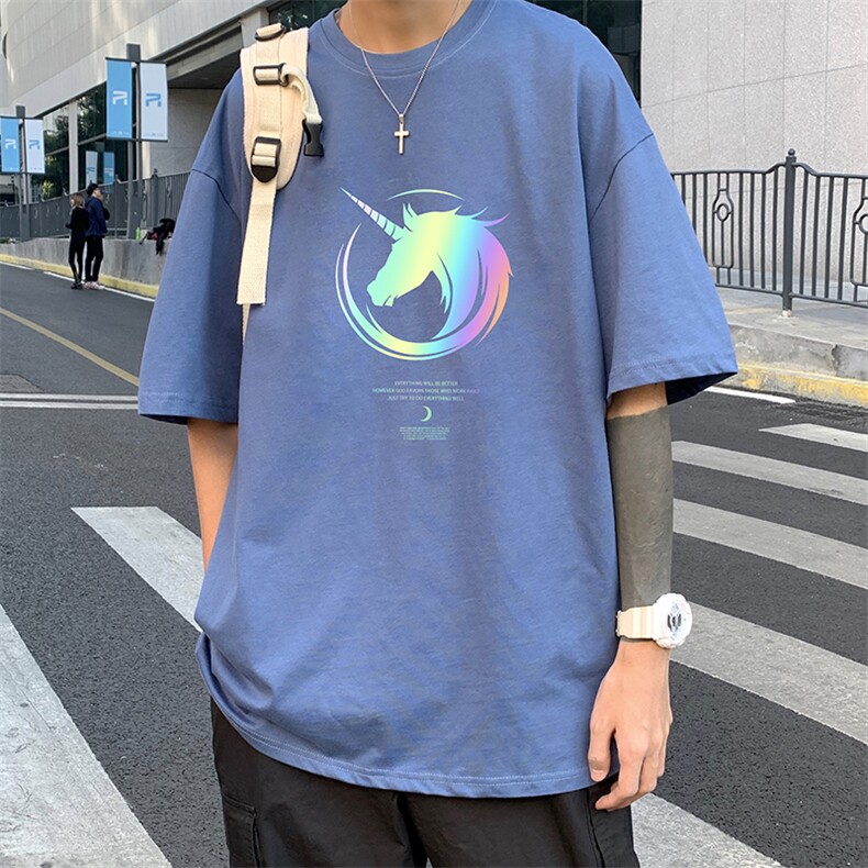 DX17138-P20纯棉短袖t恤男大码半袖打底衫宽松体恤衫港风,男装T恤,电商A040