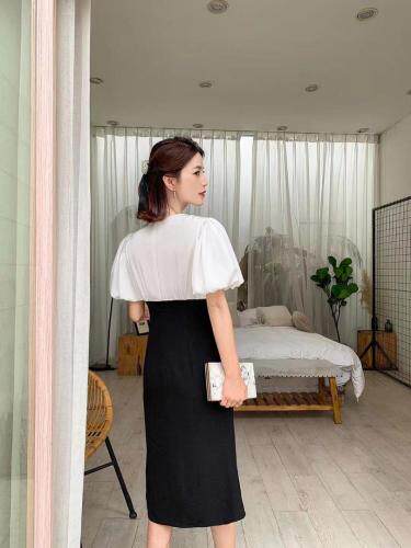 超美韩范连衣裙，女装连衣裙，贻思茗