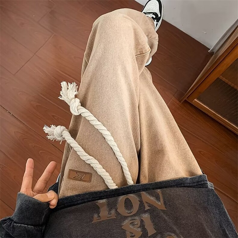 牛仔裤男秋季潮休闲裤高街个性腰绳松紧腰牛仔裤NB41P48,男装牛仔裤,星座1116-2