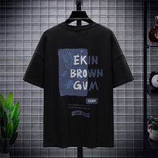 1图案已注册日系休闲情侣大码M-5XL短袖T恤男挂拍网格7006特P18，男装T恤，星座226-2