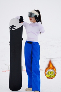 冬季加绒加厚单双板中性宽松登山滑雪裤K1002J加绒特批P55控108图片