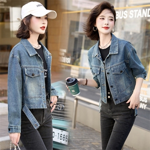 梦依缘2025年秋时尚精品牛仔外套图片