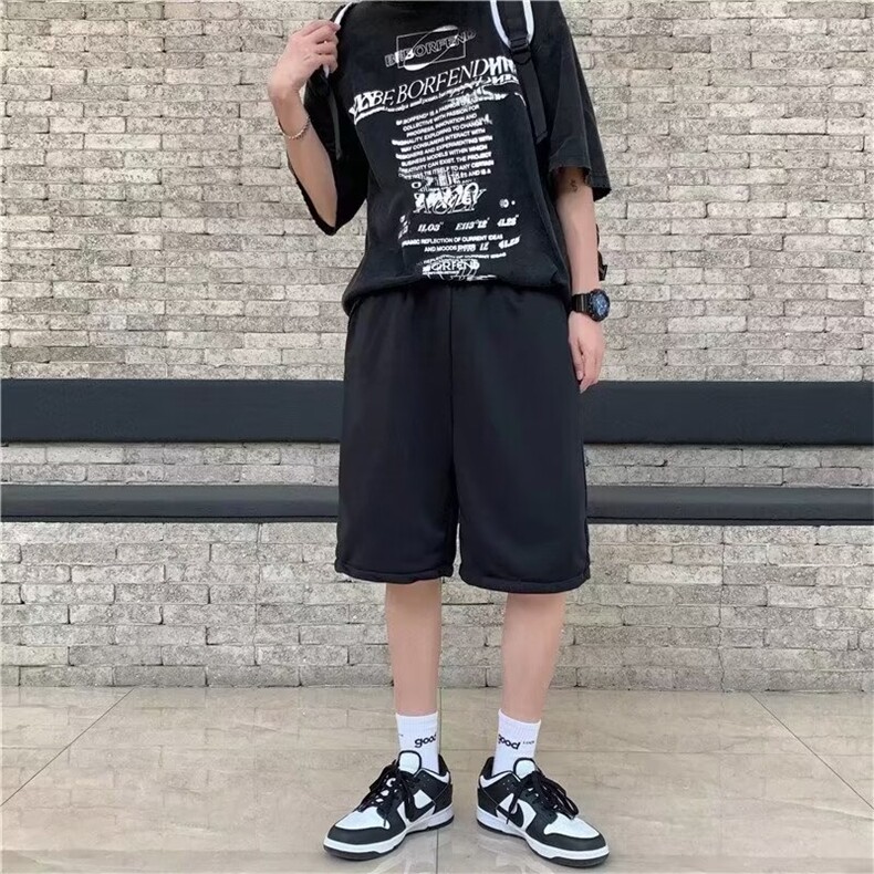 美式短裤男夏季ins潮休闲运动裤男女潮嘻哈CD100P20,男装牛仔裤,星座1116-2