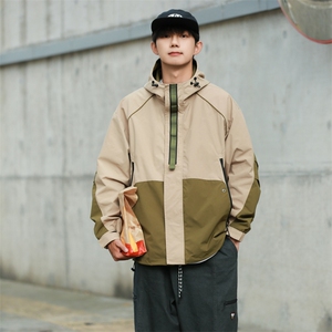 Cityboy情侣 时尚连帽冲锋衣外套夹克 团体班服图片