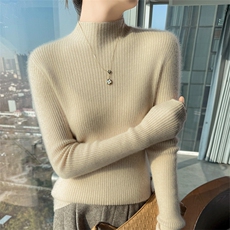 2025秋冬百搭时尚简约高领羊绒衫针织，女装羊绒衫，更慕羊绒
