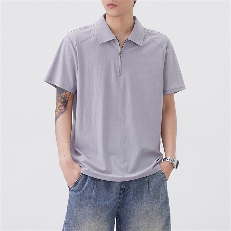 夏季短袖t恤男士大码潮流冰丝凉感半袖POLO衫T恤上衣YD3219-P39,男装Polo衫,星座310B-3