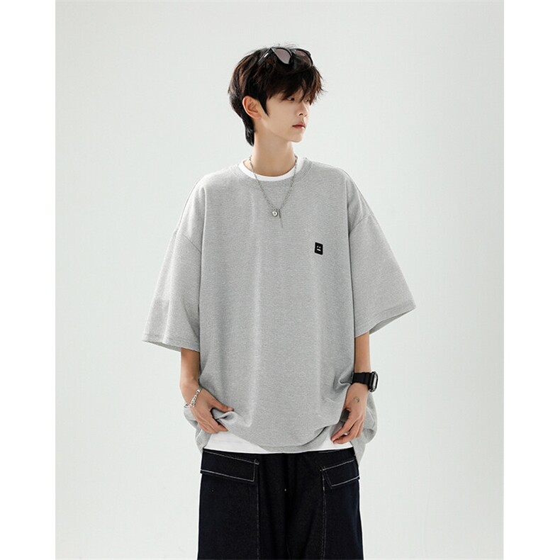 8XL-M 重磅！特大码T潮牌上衣男中性华夫格短袖T恤DX304P25控39图片