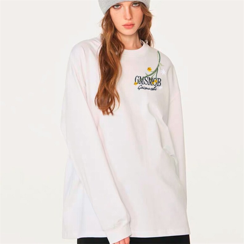 刺绣螺口长袖百搭外穿休闲学年港风美式街头慵懒风日系GA8132P40，男装卫衣，星座1013-5