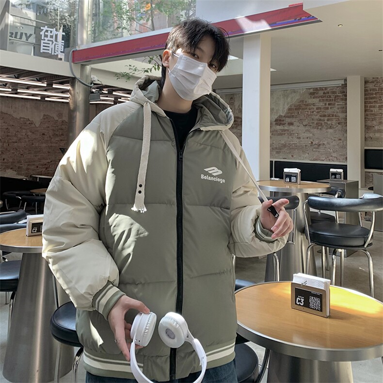 B266-C102-P118 23冬季新款宽松休闲加绒加厚羽绒棉服图片