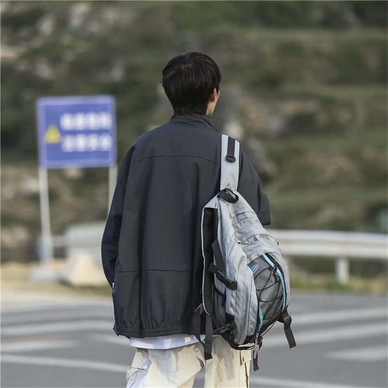 2023春秋痞帅外套男ins高街潮牌港风日系原宿风宽松夹克JK08-P60,男装夹克,星座308B-1