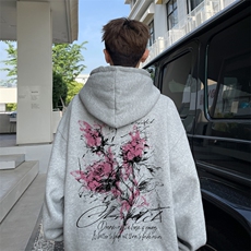 已注册/华棉春秋外景潮大码宽松连帽卫衣男WY00724/P45加绒P50，男装卫衣，电商B316