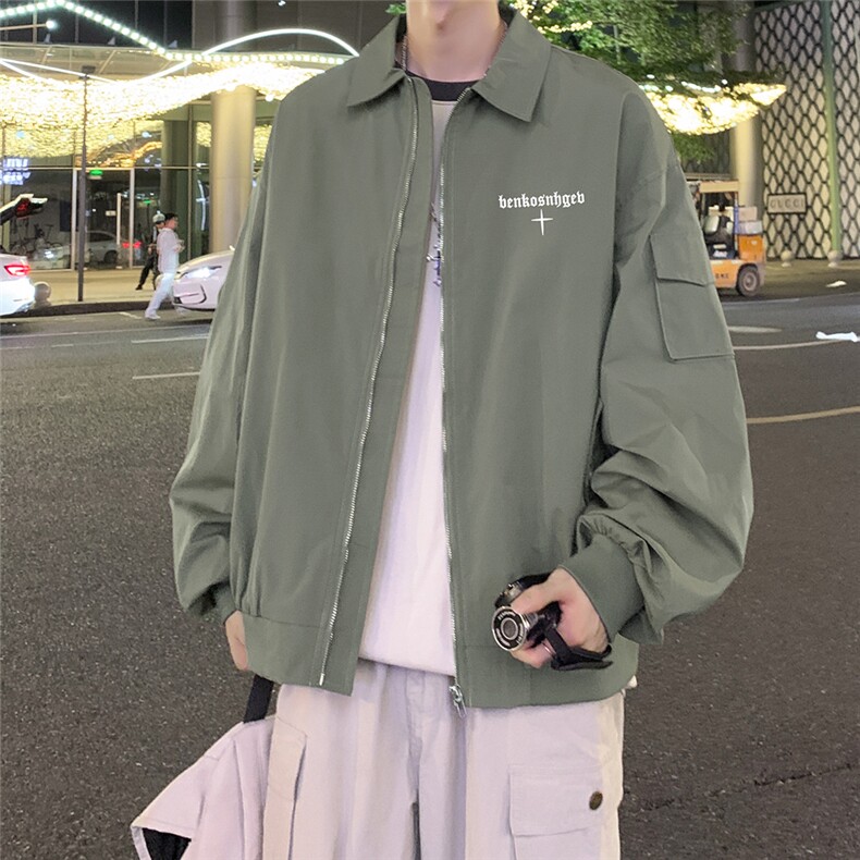 特批夜景棒球服外套宽松休闲字母印花夹克A247-TPF6032特批65,男装夹克,电商A247