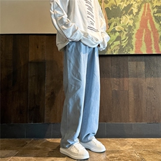 K1220-p30-控59oversizecleanfit黄泥牛仔裤直筒裤老爹裤长裤，男装牛仔裤，星座103A-1