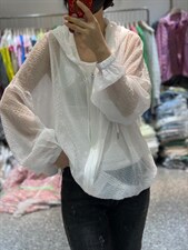 夏季新款韩版泡泡纱宽松显瘦连帽防晒衣，其它，L·H·X