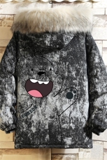 MC49131-P135日系潮棉衣男大码派克服男工装棉服外套棉袄砖墙，男装棉衣，电商A040A