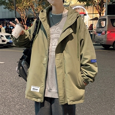 JK41062-P85加棉款-P115纯棉连帽夹克男士大码工装夹克男外套男，男装夹克，电商A040