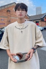 麂皮绒！重磅麂皮绒短袖t恤男JT490-特p19，男装T恤，电商B371