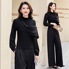 现货秋季时尚设计简约大方气质优雅百搭潮流两件套，女装套装/套裙，火爆靓佳人