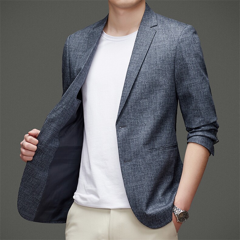 DJ2230钱塘2020-3中年男士商务休闲简约秋冬季百搭西服P147,男装西服,钱塘207-3