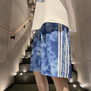 扎染短裤男夏季外穿ins超火5分裤炸街CK43P28图片
