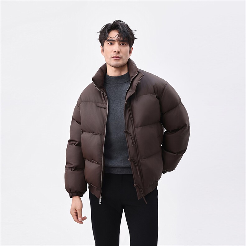风冬季盘扣新中式pu皮棉衣男士立领棉袄外套xz815-9881p155,男装皮衣,星座815（原A203）