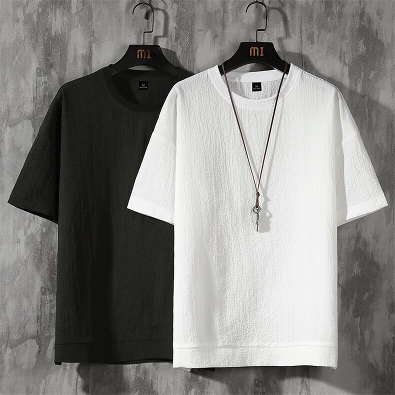 现货主推不断货大码休闲情侣简约百搭圆领短袖T恤男T12P25，男装T恤，电商B226