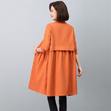 （新款长期有货）2025春秋风衣薄款中长款外套，女装风衣，忆绮罗