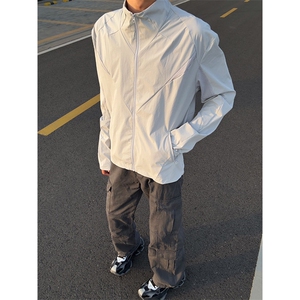 春夏款高品质冰感速干防晒服休闲户外运动外套透气弹力机能风夹克图片
