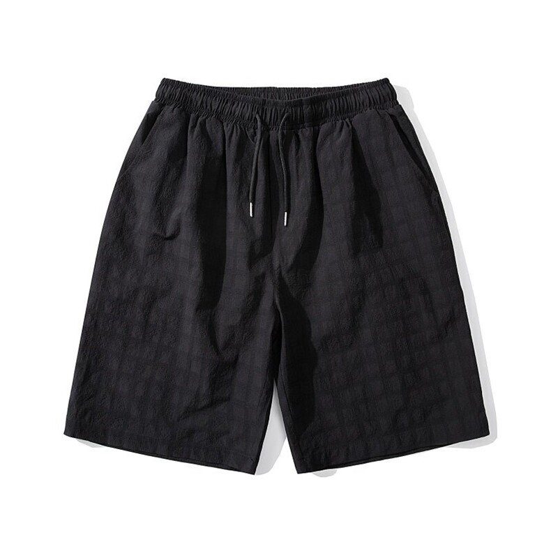 K5032/特P25夏季新款肌理感个性短裤男宽松中裤宽松潮流五分裤子，男装牛仔裤，电商A141