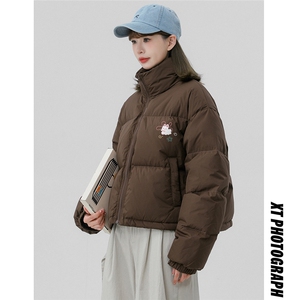 中性风 新款冬季时尚百搭宽松字母印花棉服外套MY6500特批75控128图片