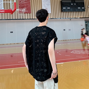 8XL-M 重磅！特大码短袖T恤背心男宽松休闲百搭 篮球服DX318P28图片