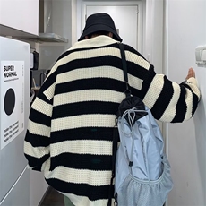 圆领毛衣男港味2023秋季复古日系针织衫MY122P42，男装针织衫/毛衣，星座1116-2