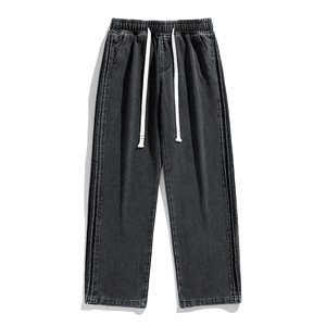 牛仔裤男白底直筒裤宽松美式高街休闲牛仔裤CK2335-P45控78图片