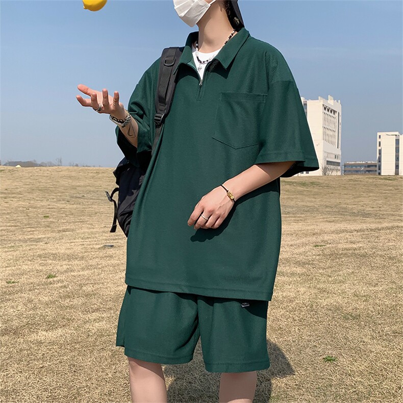 夏季短袖polo衫短裤套装情侣运动套装TZ307P75控98,男装牛仔裤,电商A309