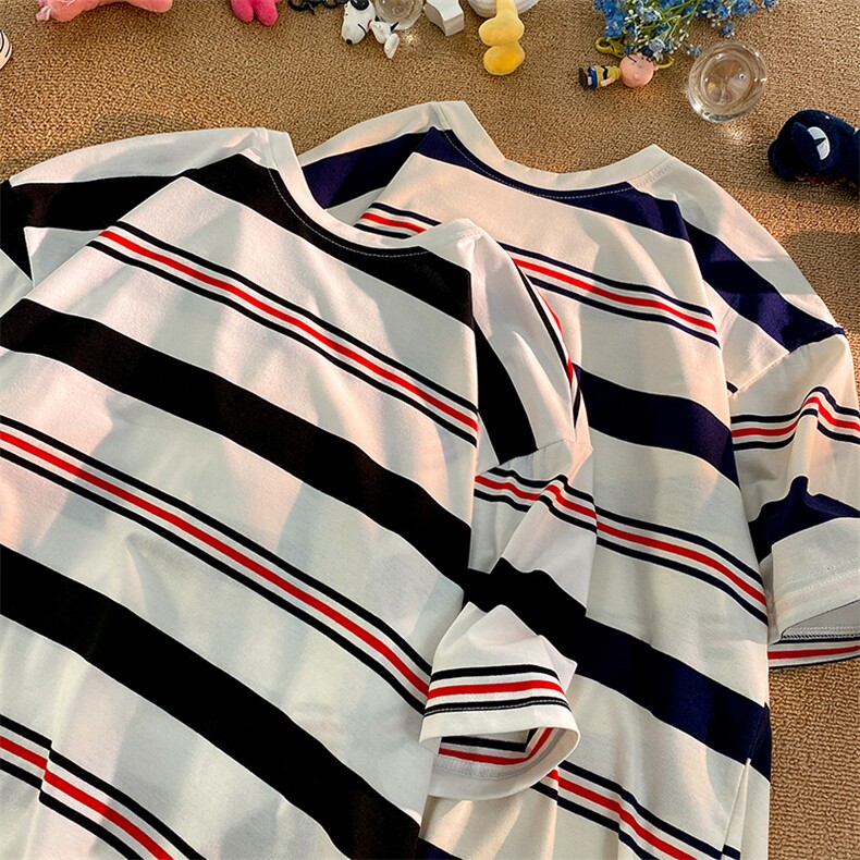 703-T315-P35夏季条纹休闲圆领T恤，男装T恤，星座703-1