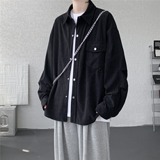 新款CS7183-P42特控78M-5XL高品质欧棉绒工装衬衫外套，男装衬衫，电商D232