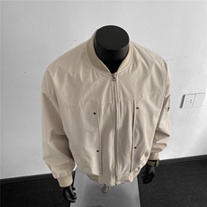 美式ins棒球服外套潮牌宽松痞帅飞行员夹克情侣外套J51339P65，男装夹克，电商A247