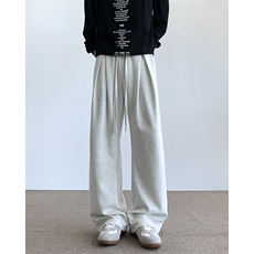 秋季老钱工字褶弯刀卫裤地毯景XZ604-K133-特P35控68，男装休闲裤，星座604