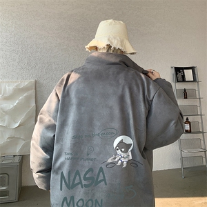 麂皮绒棉衣男大码立领棉袄子男羽绒棉服JM87187-P110图片