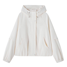 小个子短外套女2026年春季女士短款夹克休闲风连帽女，女装短外套，悦祺