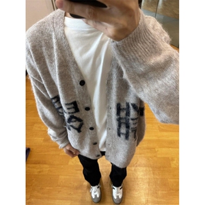 【有货】秋冬高级感慵懒风开衫毛衣男美式针织外套MY452CC-特P58图片