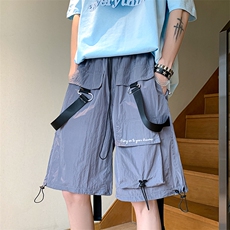 8XL-M特大码五分裤户外登山裤冲锋裤短裤男防水裤DK1502P49控68，男装休闲裤，电商D206-1
