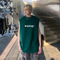 华夫格背心直播高品质重磅220克wast印花HB709-P25控38，男装背心/马甲，星座508（原C305）