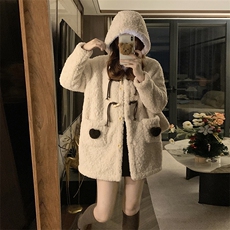 C901-P130加绒毛毛衣外套秋冬款新款洋气加厚中长款羊羔毛大衣，男装针织衫/毛衣，星座911-2(原星座613-2）