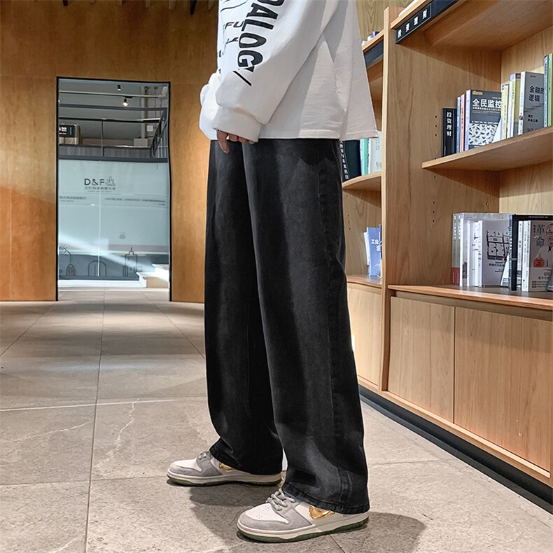 牛仔裤男宽松直筒裤K725P45图片