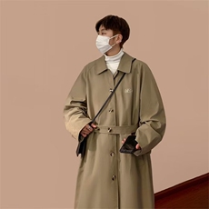 单排扣潮流男时尚都市原宿新款风衣气质标准中长款J3123P68，男装风衣，星座1116-2