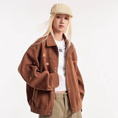 美式机能工装夹克男秋高街硬挺立领外套cleanfit复古潮牌休闲上衣，男装夹克，星座506A